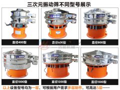 粗砂糖旋振篩都有哪些型號？